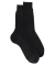 Chaussettes homme luxe en pure soie - Noir