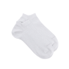 Socquettes femme en coton avec effet brillant - Blanc