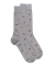 Chaussettes homme en coton à motifs chiens - Gris Rocheux