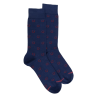 Chaussettes homme en coton à motif fer à cheval - Bleu Voilier