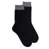 Chaussettes femme en laine ajouré - Noir | Doré Doré