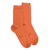 Chaussettes femme Soft Coton à bord souple - Abricot | Doré Doré