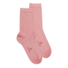 Chaussettes femme fines en coton égyptien - Rose Praline