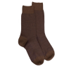 Chaussettes homme caviar en laine merinos - Bois & violet Byzance