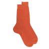 Chaussettes homme luxe en pur fil d'écosse extra fin - Orange Abricotier | Doré Doré