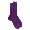 Chaussettes homme luxe en pur fil d'écosse extra fin - Violet Provence | Doré Doré