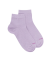 Socquettes femme en coton avec effet brillant - Violet Crocus