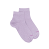 Socquettes femme en coton avec effet brillant - Violet Crocus | Doré Doré