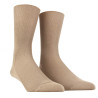 Chaussettes homme à côtes sans bord élastique en fil d'Écosse - Marron Faon