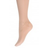 Collants 20 D résille et bijoux brillants - Couleur peau | Doré Doré