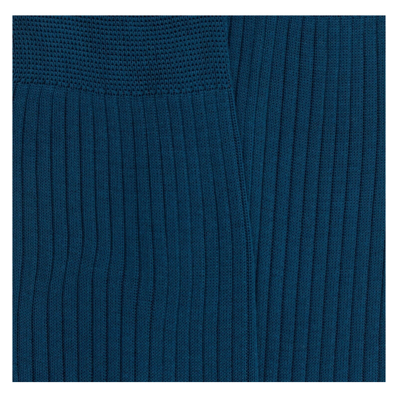 Chaussettes Dore Dore bleu naval à fines côtes