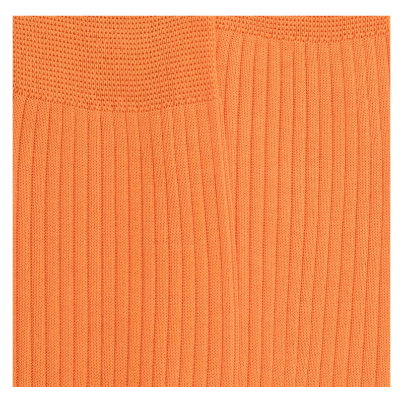 Chaussettes Dore Dore orange clair à fines côtes