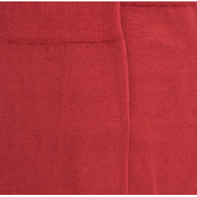 Chaussettes homme fines en fil d'Écosse - Rouge brique | Doré Doré