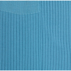 Chaussettes luxe en fil d'écosse extra fin - Bleu clair
