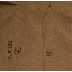 Chaussettes homme fines en coton égyptien - Beige baobab | Doré Doré