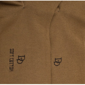 Chaussettes homme fines en coton égyptien - Beige baobab | Doré Doré