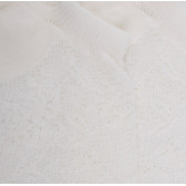 Socquettes femme ajourées en coton à motifs roses - Blanc Givre | Doré Doré