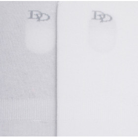 Chaussettes homme invisibles en coton égyptien - Blanc | Doré Doré