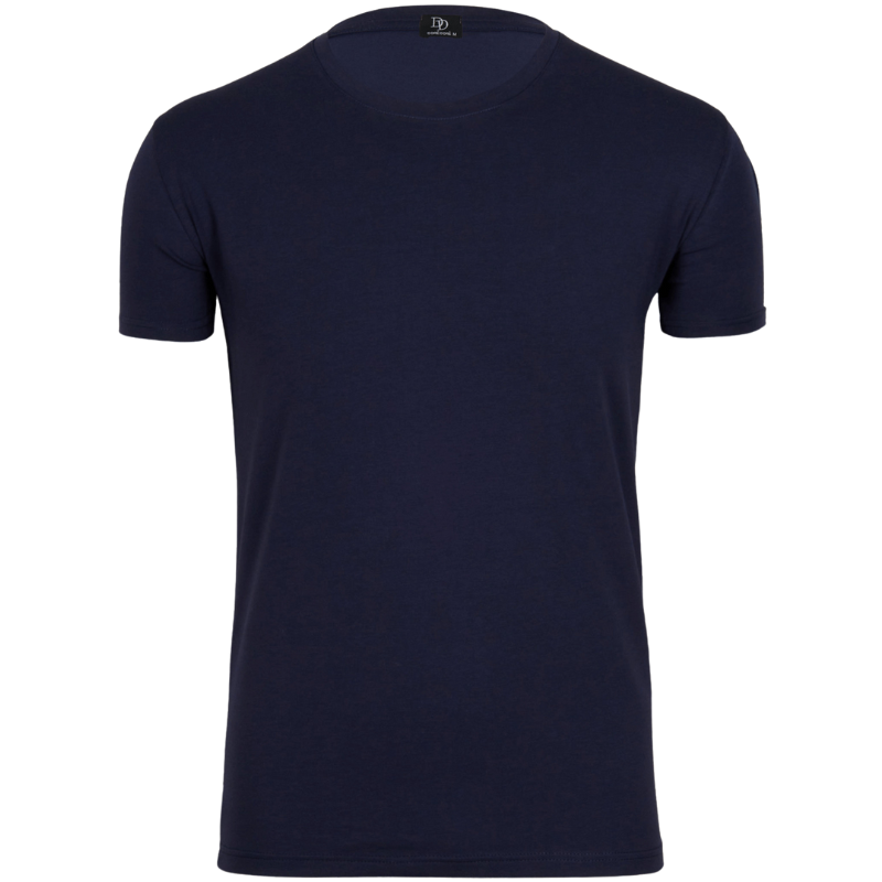 T-shirt homme en coton - Bleu marine foncé | Doré Doré