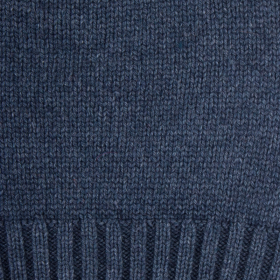 Bonnet unisexe en laine et cachemire - Bleu corsaire | Doré Doré