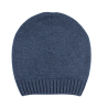 Bonnet unisexe en laine et cachemire - Bleu corsaire
