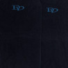 Chaussettes invisibles homme en coton égyptien et bandes anti-glisse - Bleu marine | Doré Doré