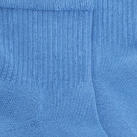 Socquettes homme en coton à bouclettes - Bleu | Doré Doré