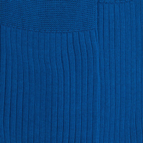 Chaussettes Homme côtelées en pur fil d'Ecosse - Bleu cosmos | Doré Doré