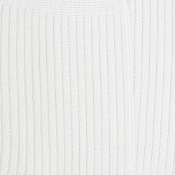 Chaussettes Homme côtelées en pur fil d'Ecosse - Blanc | Doré Doré