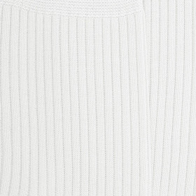 Chaussettes Homme côtelées en pur fil d'Ecosse - Blanc | Doré Doré