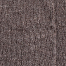 Chaussettes homme à côtes en laine - Brun loutre | Doré Doré