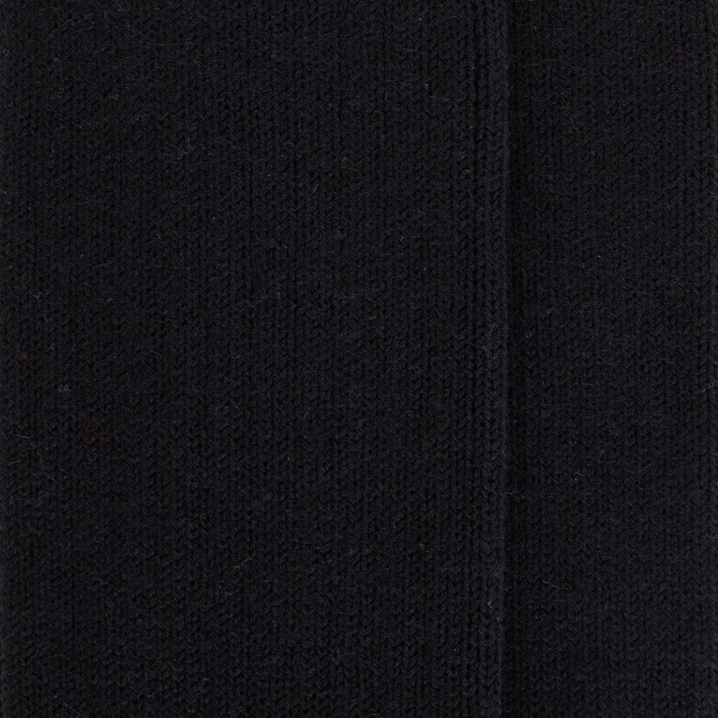 Chaussettes côtelées en laine Mérinos épaisse - Noir | Doré Doré