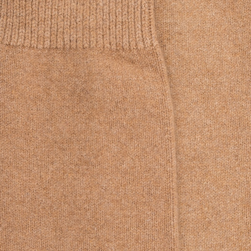 Chaussettes homme en laine et cachemire - Beige Désert | Doré Doré