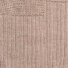 Chaussettes homme en laine mérinos côtelées - Beige | Doré Doré