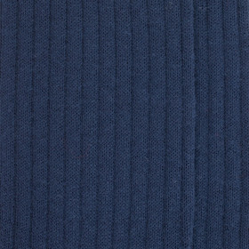 Chaussettes homme à côtes en laine - Bleu Caban | Doré Doré