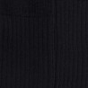 Chaussettes homme en 100% laine fine mérinos côtelées - Noir | Doré Doré