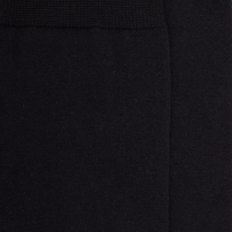 Chaussettes homme Sensation en laine mérinos & Coton égyptien - Noir | Doré Doré