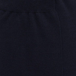 Chaussettes homme luxe en pur fil d'écosse extra fin - Bleu marine foncé | Doré Doré