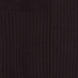 Chaussettes homme luxe en pur fil d'écosse extra fin - Marron | Doré Doré