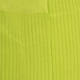 Chaussettes homme luxe en pur fil d'écosse extra fin - Vert Pomme | Doré Doré