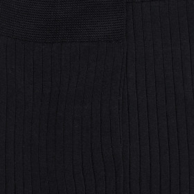 Chaussettes homme luxe en pur fil d'écosse extra fin - Noir | Doré Doré