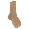 Chaussettes Homme luxe en laine mérinos extra fine - Camel | Doré Doré