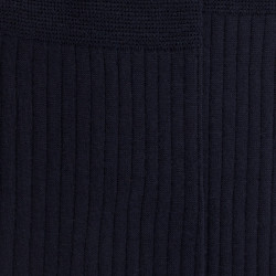 Chaussettes Homme luxe en laine mérinos extra fine - Bleu marine foncé | Doré Doré
