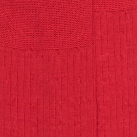 Chaussettes Homme luxe en laine mérinos extra fine - Rouge ponceau | Doré Doré