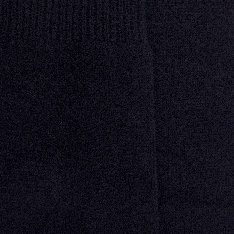 Mi-bas homme douceur en laine et cachemire - Bleu foncé | Doré Doré