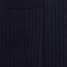 Mi-bas homme côtelés en laine mérinos - Bleu marine foncé | Doré Doré