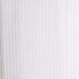 Chaussette à côtes en coton mélangé, semelle bouclette - Blanc | Doré Doré
