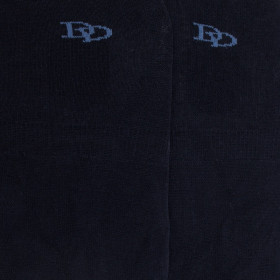 Chaussettes invisibles homme en fil d'écosse et bandes anti-glisse - Bleu foncé | Doré Doré