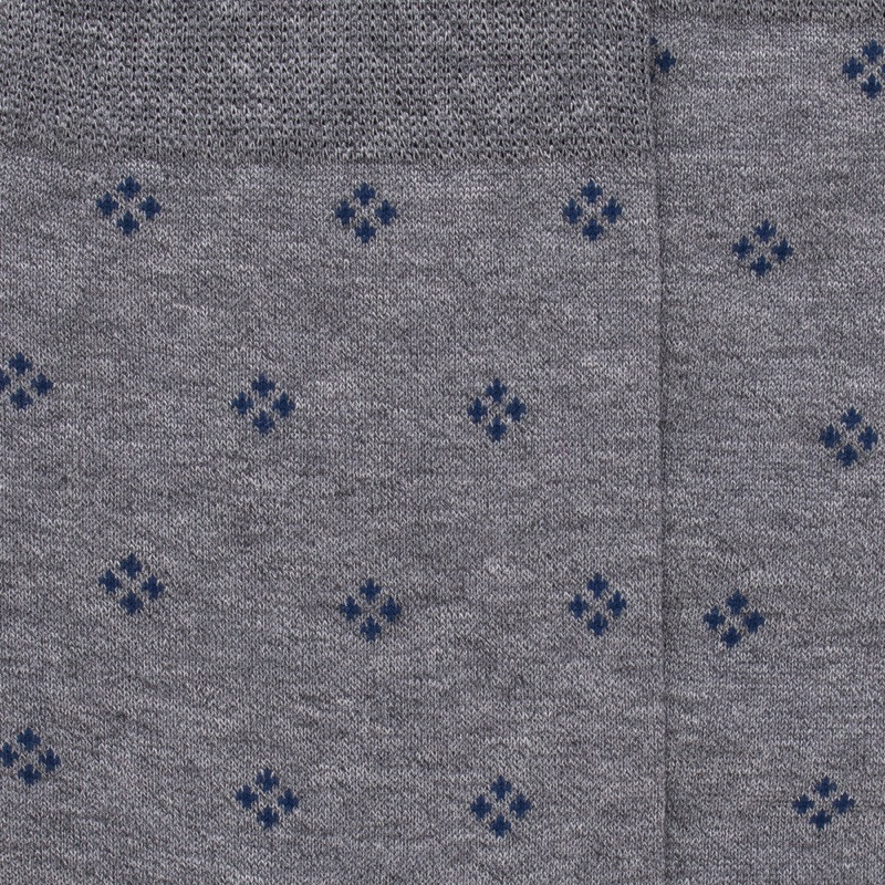 Chaussettes en coton motif cravate - Gris | Doré Doré