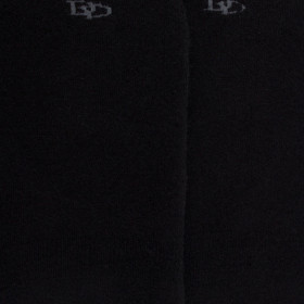 Chaussettes invisibles homme en coton bouclettes et bandes anti-glisse - Noir | Doré Doré